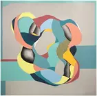 Utop&iacute;a II. Javier Tercero. Acr&iacute;lico y aerosol sobre lienzo