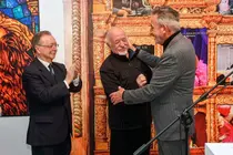Jes&uacute;s Mart&iacute;n y Manuel Merlo durante la inauguraci&oacute;n