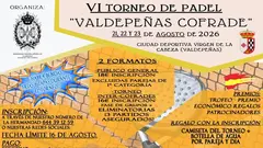 Cartel VI Torneo de P&aacute;del