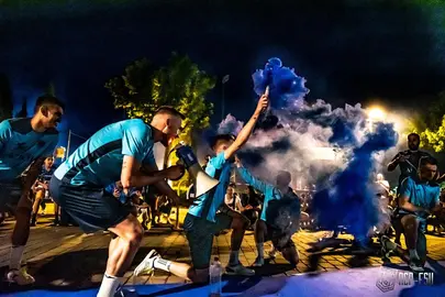 La Marea Azulona despide a jugadores y cuerpo técnico del Viña Albali Valdepeñas para la Copa del Rey 2022
Foto: ACP-FSV