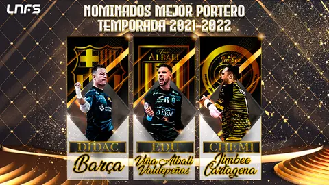 Nominados mejor portero de la temporada 21-22 | LNFS