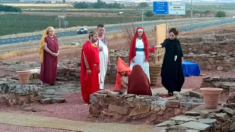 Escenas teatralizadas en el cerro de las Cabezas