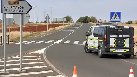 Comienzo de la CR-4116, donde se estaba produciendo el tiroteo
FOTO: RTVECLM