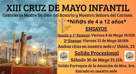Cartel Cruz de Mayo Infantil