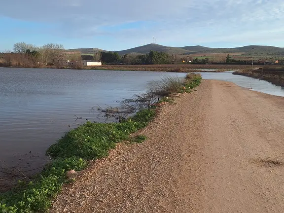 Entorno del pantano Vallehermoso inundado