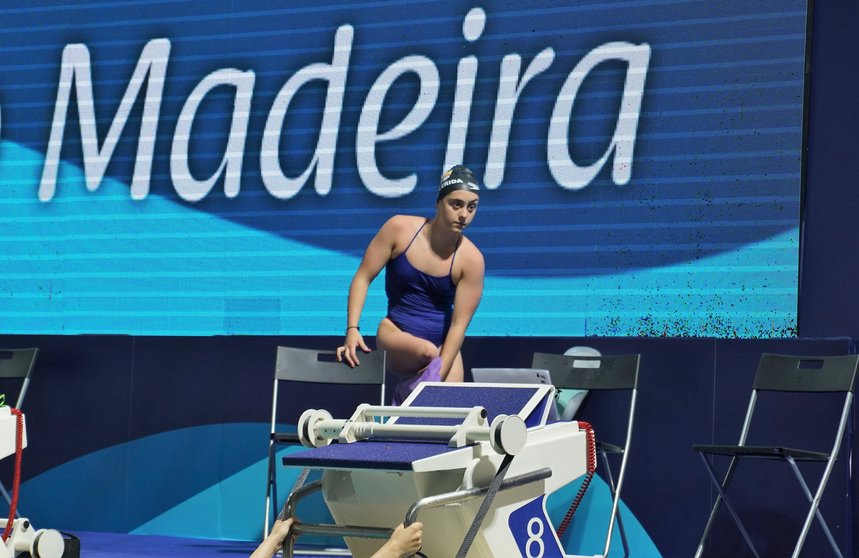 Beatriz Lérida en el Mundial de Natación Adaptada celebrado en Madeira