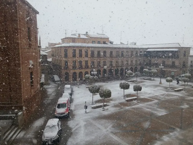 Villanueva de los Infantes nevado