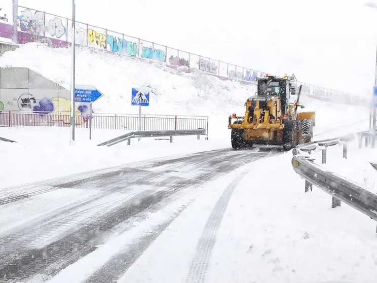 Nieve en carretera