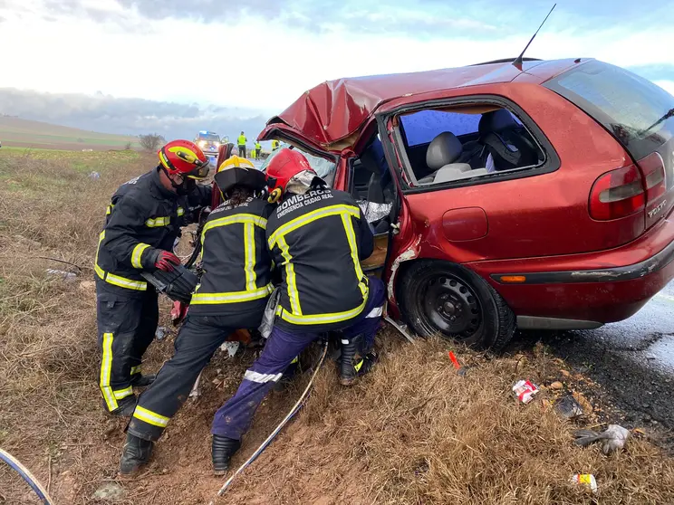 Accidente de tráfico entre Ciudad Real y Aldea del Rey