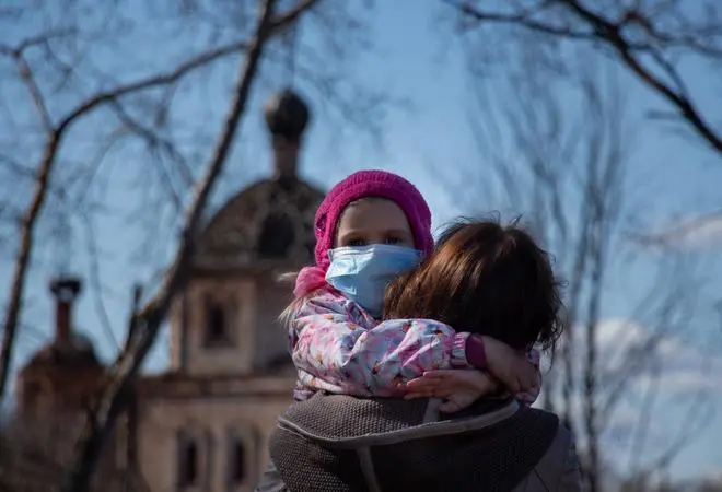 baby and mom during a coronavirus pandemic