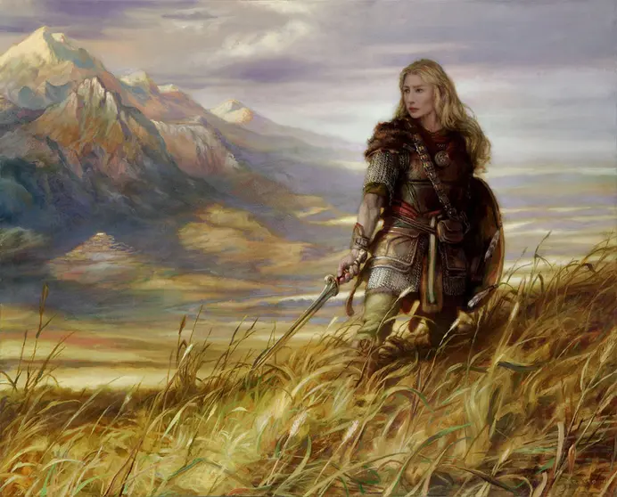 &Eacute;owyn, defensora de Rohan. Por Donato Giancola