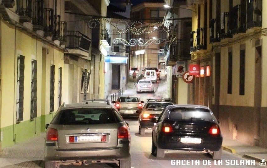 Calle Carrer de La Solana, donde fue sorprendido el conductor ebrio