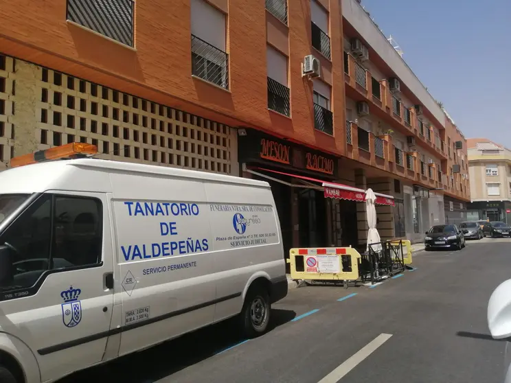 Bloque de pisos del fallecimiento del varón