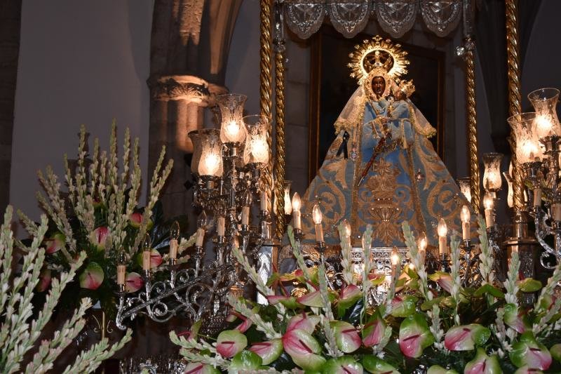 La virgen de las Cruces en Santa María (imagen de archivo)