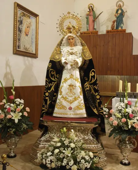 Así lució la virgen en la ermita de Santa Quiteria tras la restauración
Foto: GACETA