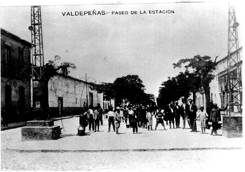 Paseo de la Estación a principios del siglo XX