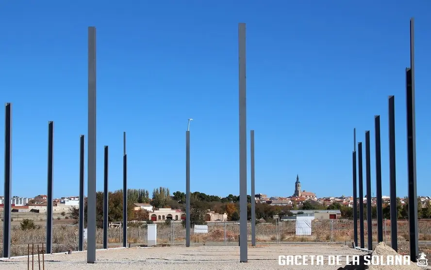 Nave en construcción en el nuevo Parque Empresarial