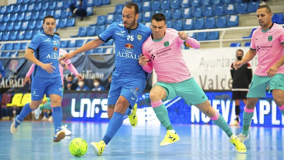 Matheus Preá en el Viña Albali Valdepeñas 2-2 Barça
Foto: LNFS