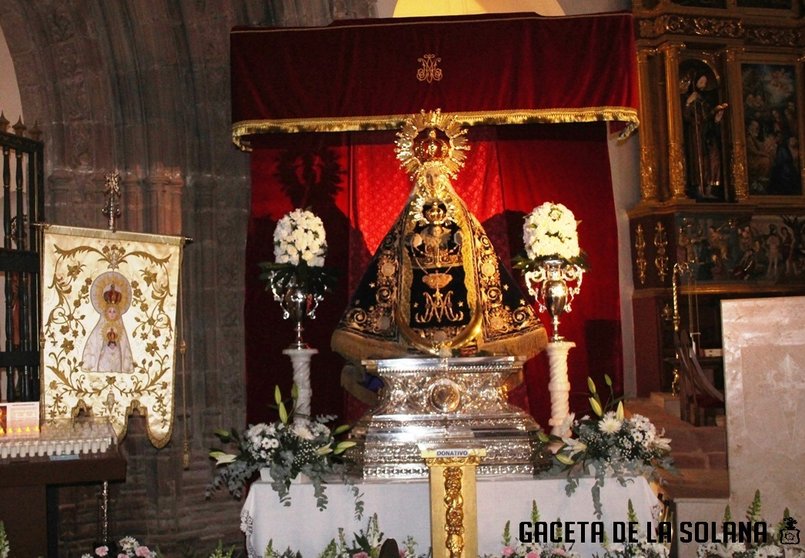 La Virgen de Peñarroya en la parroquia de Santa Catalina