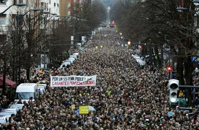 Manifestación por las pensiones