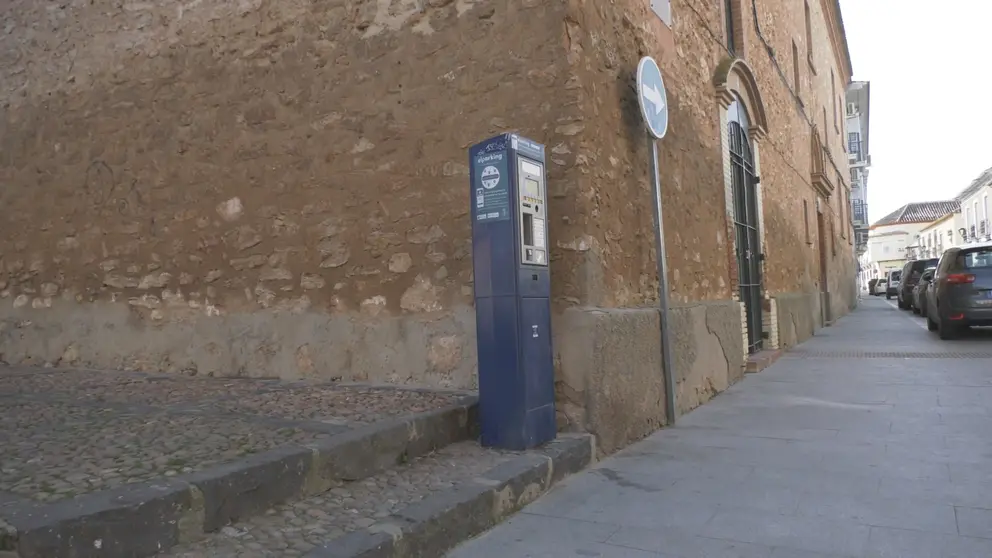 Uno de los parquímetros instalados en la calle Doctor Fleming de Manzanares