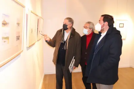 Sala de exposiciones en la Casa Malpica