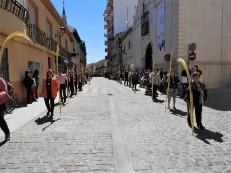 Procesión en el Domingo de Ramos de Manzanares de 2017