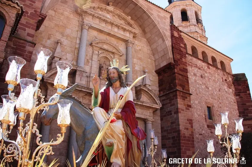 Jesús en la Borriquilla a su paso por Santa Catalina