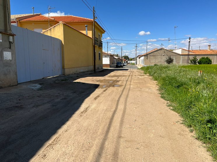 Calle a urbanizar en Santa Cruz de Mudela