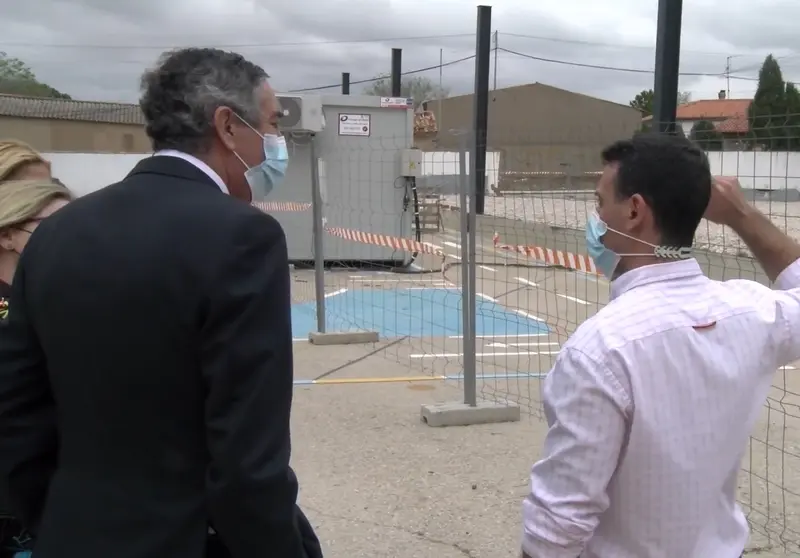 Visita a las obras del CEIP Cervantes de Santa Cruz de Mudela