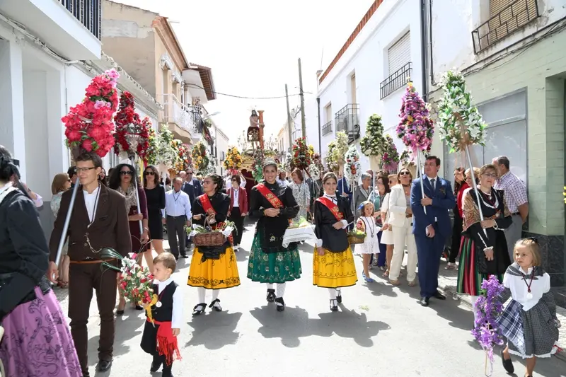 "Procesión del Cristo de la Columna y rifa de ofrendas" de Bolaños de Calatrava