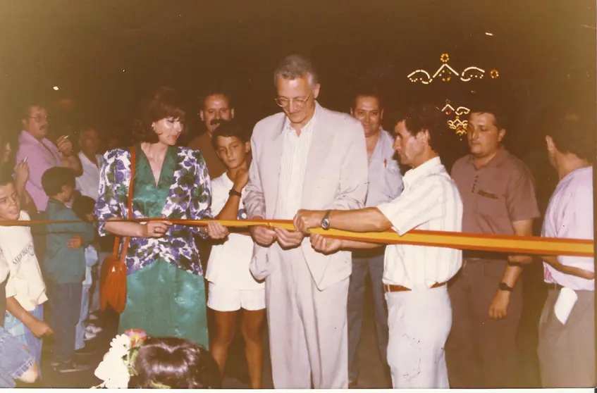 Feria de agosto en el último año en el parque municipal