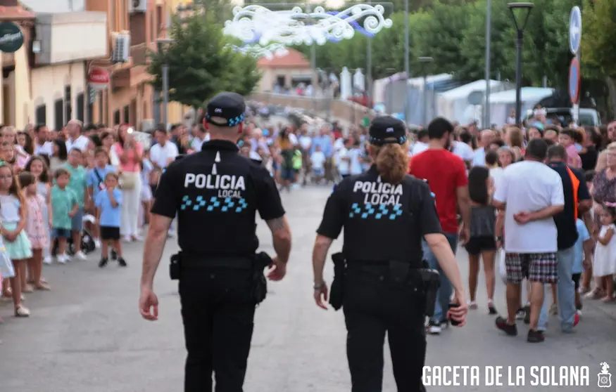 Policía Local en la feria de La Solana