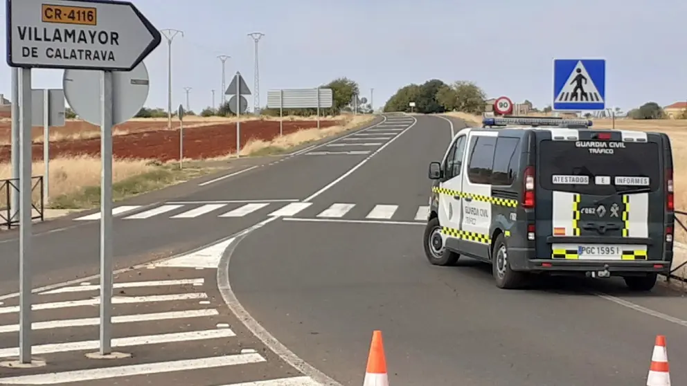 Comienzo de la CR-4116, donde se estaba produciendo el tiroteo

FOTO: RTVECLM