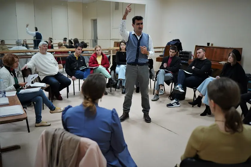 La Fundación del Festival Internacional de Teatro Clásico de Almagro (FITCA) participa en Kiev un taller de verso para actores y directores sobre La vida es sueño, el clásico de Calderón de la Barca
Foto: Luis de Vega
