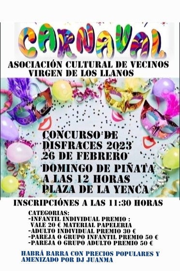 Carnaval AVV Virgen de los Llanos