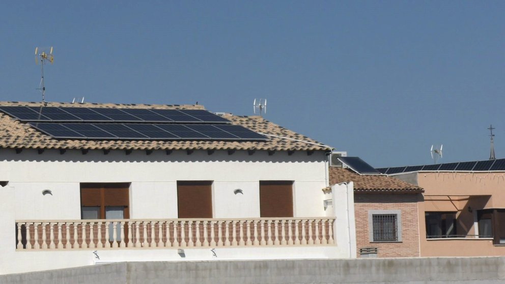 Placas solares en viviendas de Manzanares