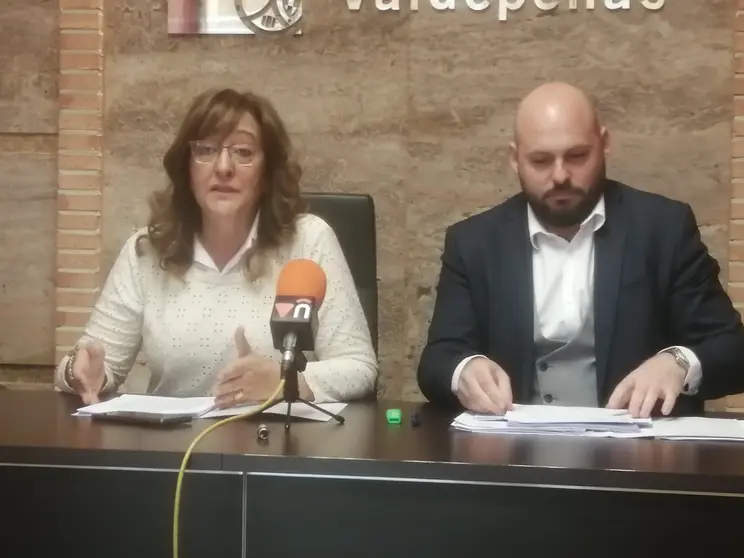 Concejales del grupo municipal de Vox en Valdepeñas