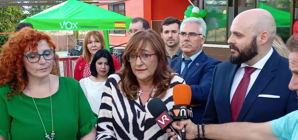 Acto de presentación de la candidatura de Vox para Valdepeñas