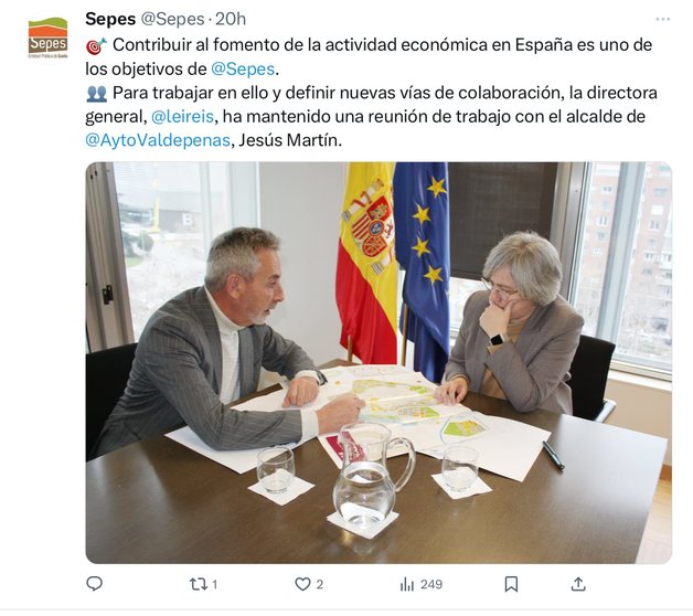 Reunión del alcalde Jesús Martín con la directora general del SEPES