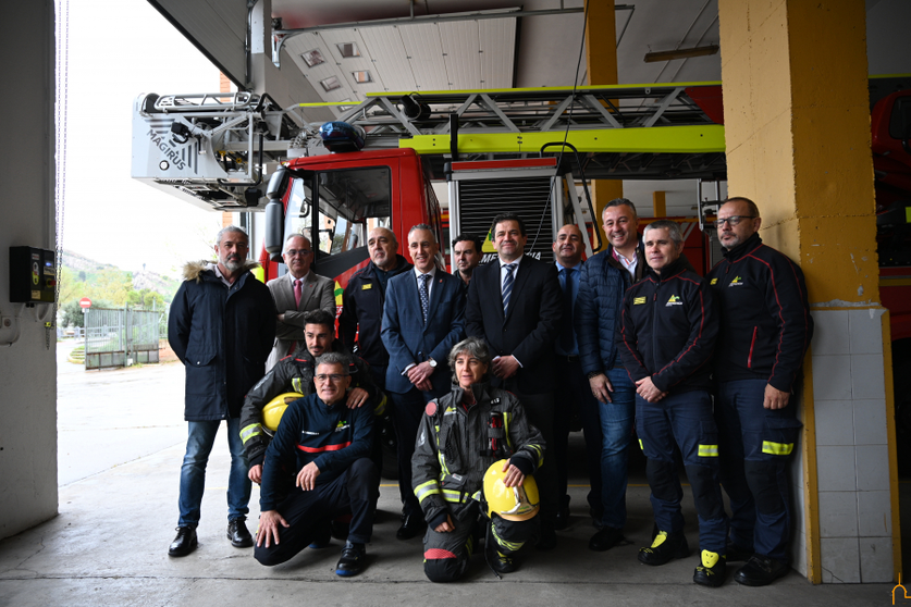 Equipo del parque de Bomberos de Puertollano