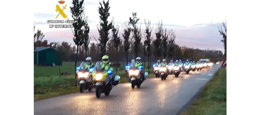 Marcha de larga duración de los motoristas de la Guardia Civil de Tráfico