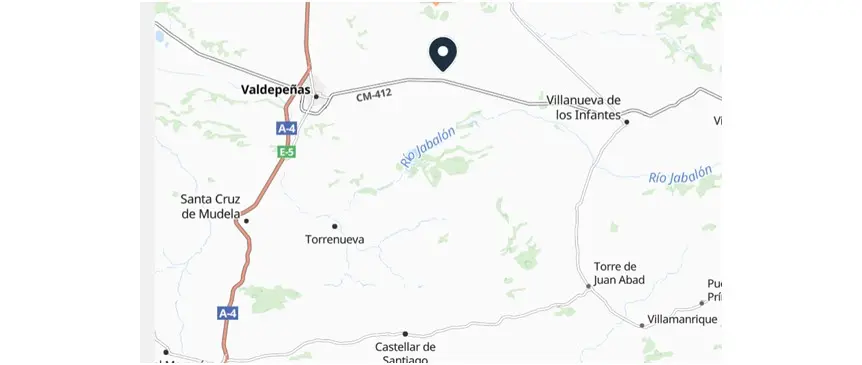 Mapa con el tramo afectado por las obras