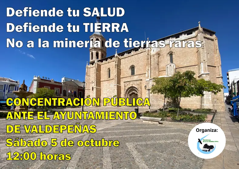 Cartel concentración Valdepeñas
