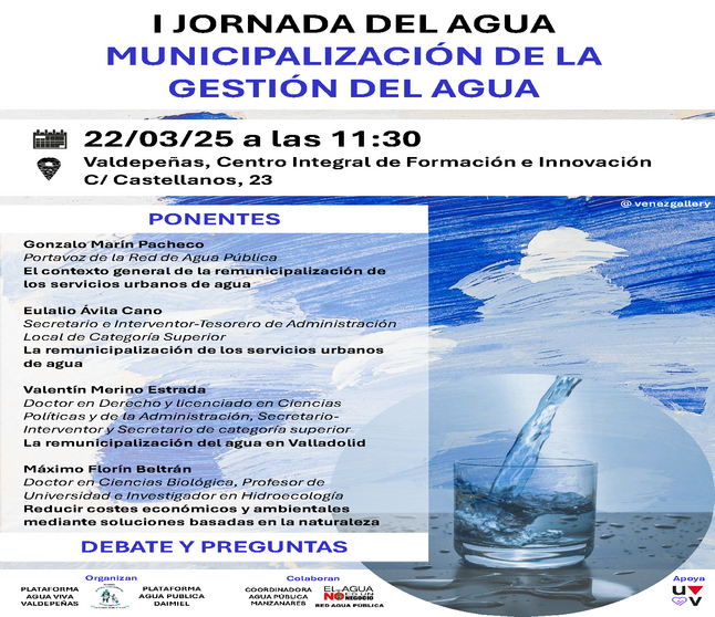 Cartel1Jornada AguaValde