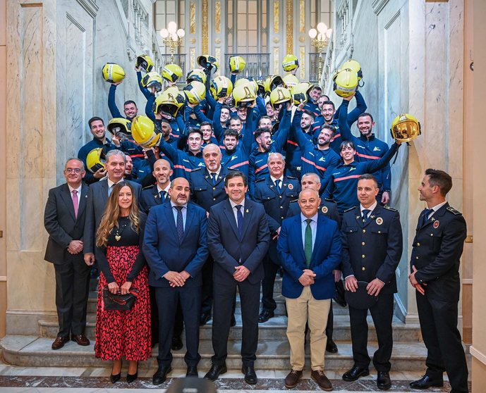 Recepción de nuevos bomberos 1