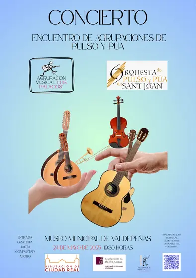 Cartel encuentro de pulso y púa
