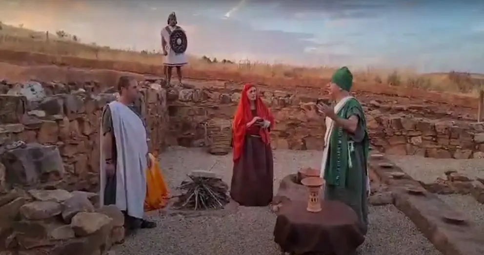 Escena teatral en el Cerro de las Cabezas
