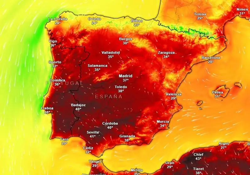 AEMET mapa de calor