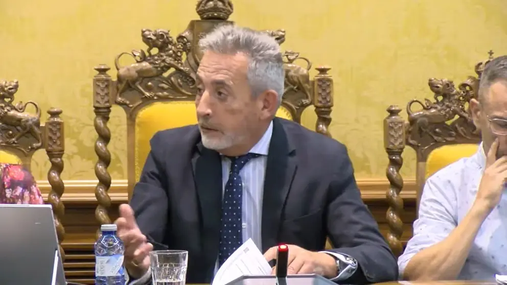 El alcalde Jesús Martín en la sesión plenaria de hoy